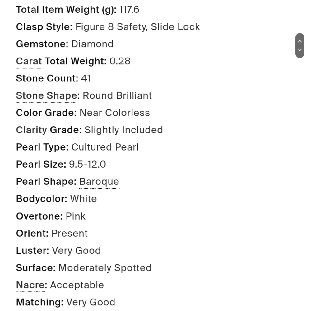 White Pearl Duble Strand Alhambra Flower Diamond Necklace Ven Cliff Style - Picture 4 of 6